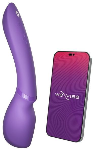 Смарт-вібромасажер We-Vibe Wand 2 Purple, дуже потужний, функція Smart Silence SX2150 фото