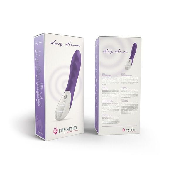 Потужний вібратор Mystim Sassy Simon Purple з двома моторами і стимулюючим рельєфом SO3468 фото
