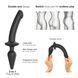 Анальна пробка з дилдо 2в1 Strap-On-Me SWITCH PLUG-IN DILDO Black S, діаметр 3,3/2,9 см SO6826 фото 2