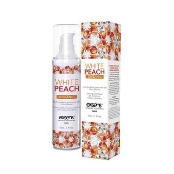 Їстівна масажна олія EXSENS Organic White Peach 50мл розігрівальна, без цукру та парабенів. SO2381 фото
