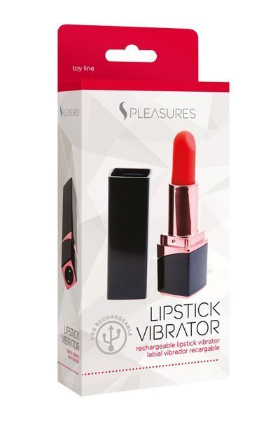 Вібратор-помада S Pleasures Lipstick Vibrator, дуже реалістичний, 10 режимів SX1599 фото