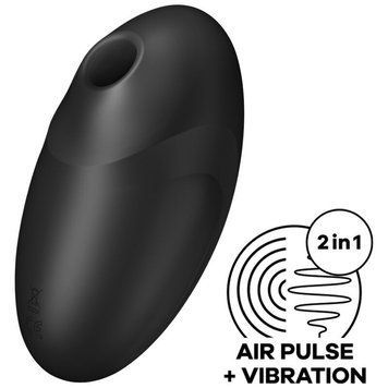 Вакуумний стимулятор з вібрацією Satisfyer Vulva Lover 3 Black SO7783 фото