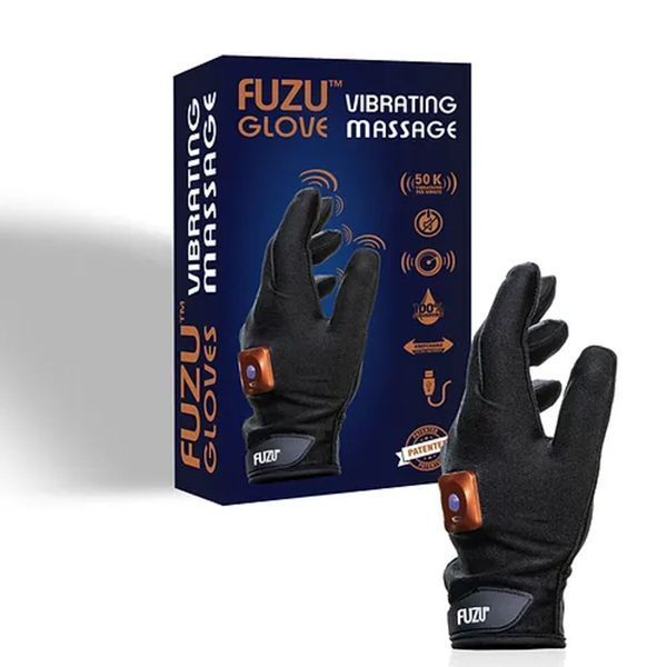 Віброрукавичка (ліва) FUZU Gloves Vibrating Massage Left Hand, 11 режимів SX2738 фото