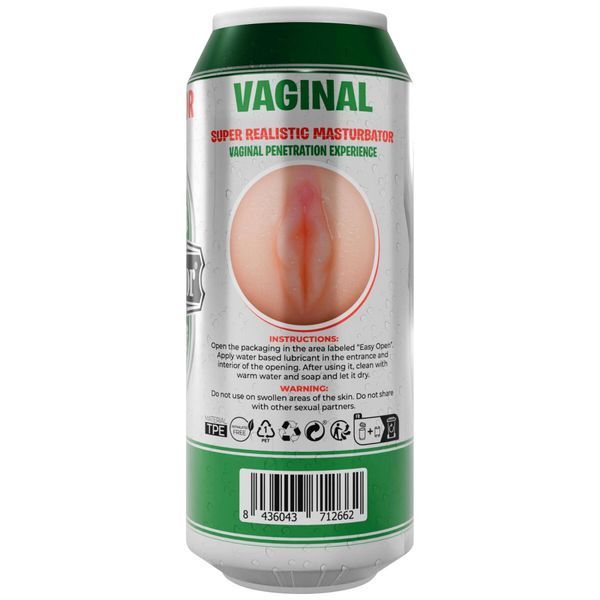 Мастурбатор-вагіна Alive Heineken Vagina II у вигляді банки пива, реалістичний SX1392 фото
