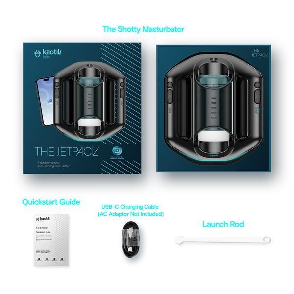 Смарт-мастурбатор Kaotik Labs The Jetpack, режим edging, дуже потужний, імітація фрикцій SX3473 фото