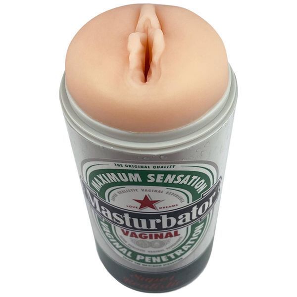 Мастурбатор-вагіна Alive Heineken Vagina II у вигляді банки пива, реалістичний SX1392 фото