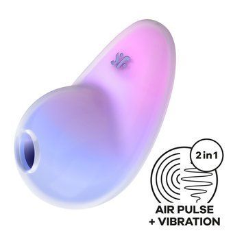 Вакуумний стимулятор з вібрацією Satisfyer Pixie Dust Violet/Pink SO8972 фото