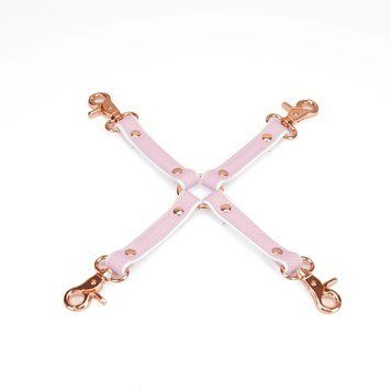 Хрестовина Liebe Seele White & Pink Leather Hogtie SX2830 фото