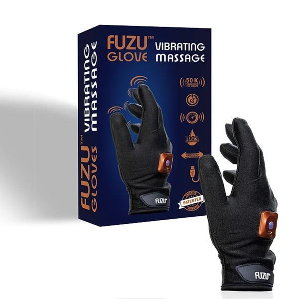 Віброрукавичка (права) FUZU Gloves Vibrating Massage Right Hand, 11 режимів SX2739 фото