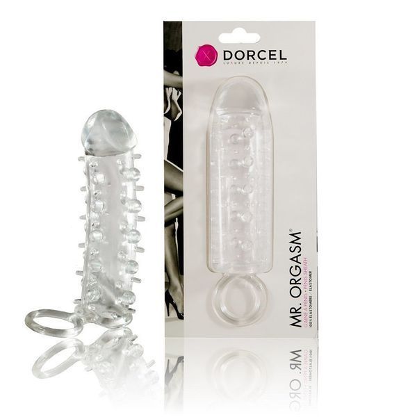 Насадка на член Dorcel Mr. Orgasm з кільцем для мошонки, ультрастимулювальний рельєф MD0609 фото