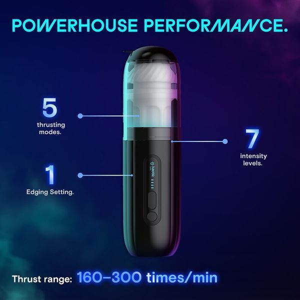 Смарт-мастурбатор Kaotik Labs The Shockwave, режим edging, імітація фрикцій SX3471 фото