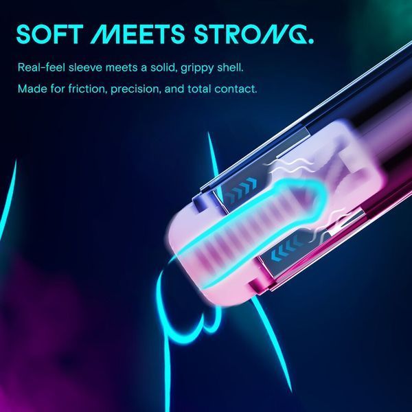 Смарт-мастурбатор Kaotik Labs The Shockwave, режим edging, імітація фрикцій SX3471 фото