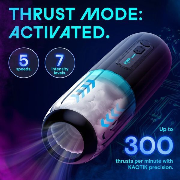 Смарт-мастурбатор Kaotik Labs The Shockwave, режим edging, імітація фрикцій SX3471 фото