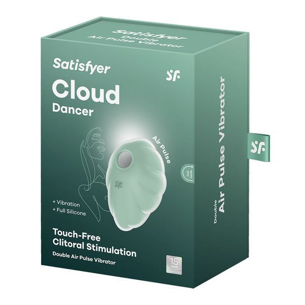 Вакуумний стимулятор з вібрацією Satisfyer Cloud Dancer Mint SO8973 фото