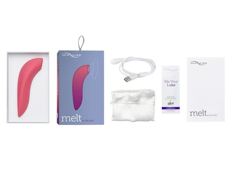 Вакуумний смарт-стимулятор для пар We-Vibe Melt Coral, зручно поєднувати з проникним сексом SO6927 фото
