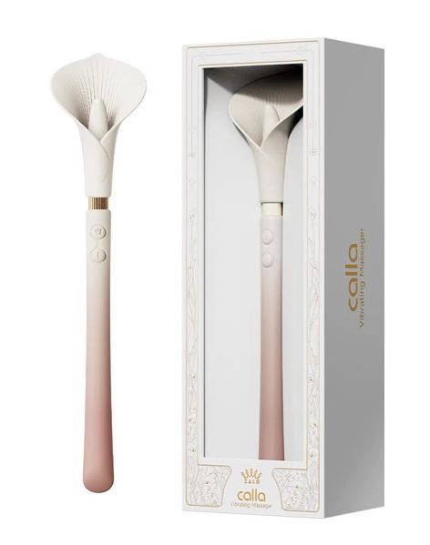 Розкішний вібромасажер Zalo &ndash; Calla Blossom Pink, двосторонній, 2 мотори SX1280 фото