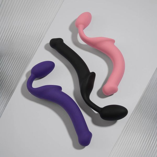 Безремінний страпон Strap-On-Me Rose S, повністю регульований, діаметр 2,7 см SX2567 фото