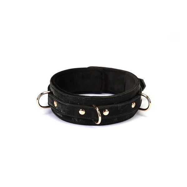 Нашийник з повідцем Liebe Seele Boudoir Amor Collar with Leash Black SX1668 фото
