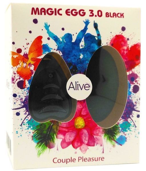 Віброяйце Alive Magic Egg 3.0 Black із пультом дистанційного керування AL40769 фото