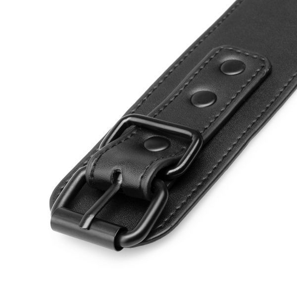 Наручники Bedroom Fantasies: Faux Leather Handcuffs One Size, чорні SO8803 фото