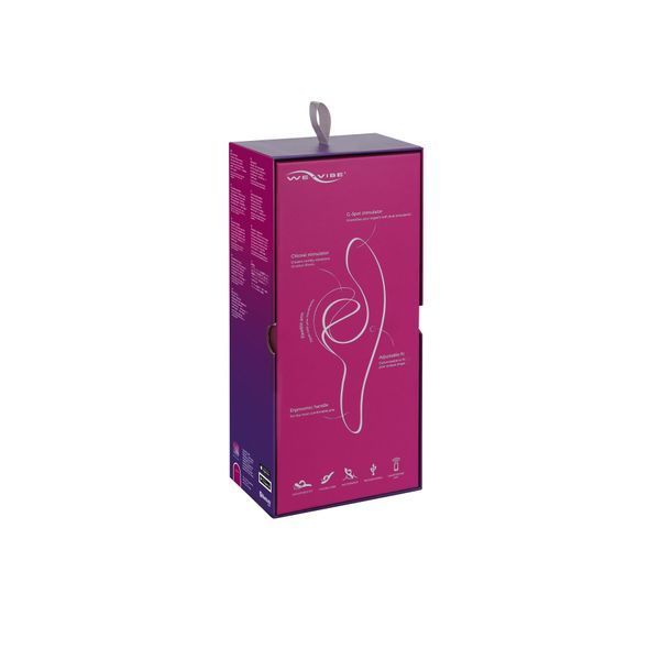 Смарт вібратор-кролик We-Vibe Nova Fuchsia, ергономічний, регульований кут нахилу стовбура SO6930 фото