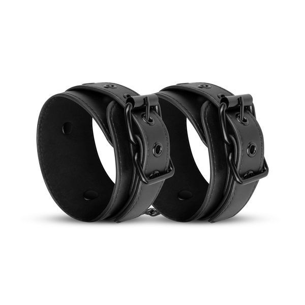 Наручники Bedroom Fantasies: Faux Leather Handcuffs One Size, чорні SO8803 фото
