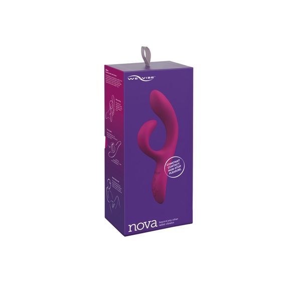Смарт вібратор-кролик We-Vibe Nova Fuchsia, ергономічний, регульований кут нахилу стовбура SO6930 фото