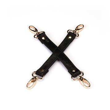 Хрестовина для фіксації Liebe Seele Boudoir Amor Pink Hogtie Black SX1671 фото
