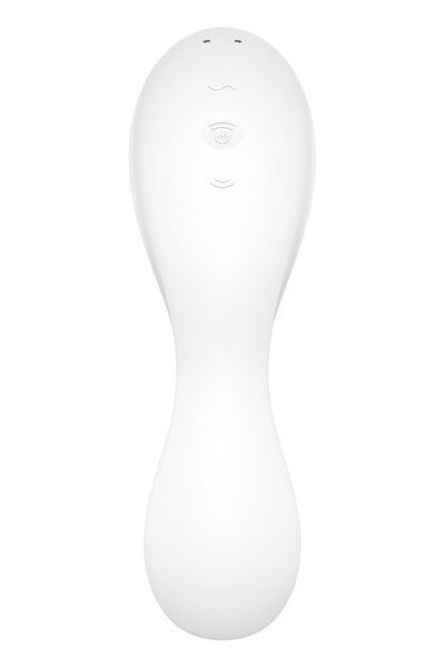 Вакуумний смарт-стимулятор із вібрацією Satisfyer Curvy Trinity 5 (White), керування зі смартфона SO6725 фото