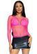 Сітчастий топ Leg Avenue Long Sleeves T-Shirts Neon Pink, One Size SO9105 фото 5