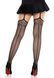 Колготки-панчохи Leg Avenue Backseam Net Stockings з поясом для панчіх, один розмір, чорні SX2761 фото 8