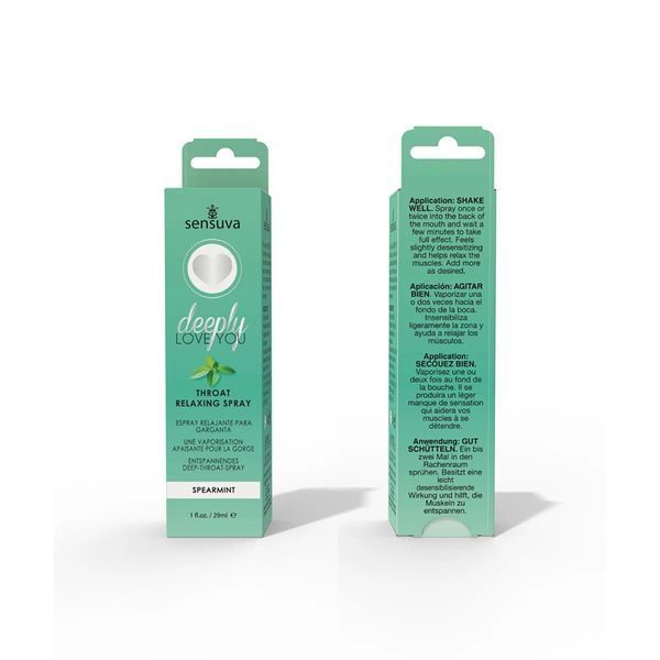 Спрей для мінету Sensuva Deeply Love You Spearmint (29 мл), для глибокого мінету SO7832 фото