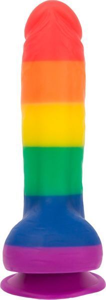 Фалоімітатор райдужний ADDICTION - JUSTIN - RAINBOW, 20,3 см, силікон. SO4533 фото