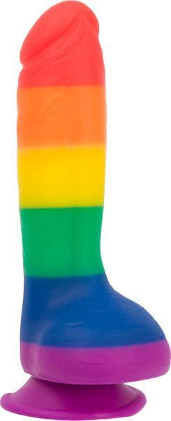 Фалоімітатор райдужний ADDICTION - JUSTIN - RAINBOW, 20,3 см, силікон. SO4533 фото