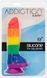 Фалоімітатор райдужний ADDICTION - JUSTIN - RAINBOW, 20,3 см, силікон. SO4533 фото 6