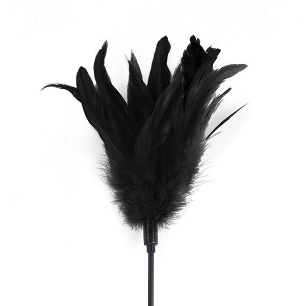 Лоскітка з пером півня Art of Sex &ndash; Feather Paddle, чорна SO6609 фото
