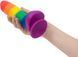 Фалоімітатор райдужний ADDICTION - JUSTIN - RAINBOW, 20,3 см, силікон. SO4533 фото 5