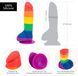 Фалоімітатор райдужний ADDICTION - JUSTIN - RAINBOW, 20,3 см, силікон. SO4533 фото 4