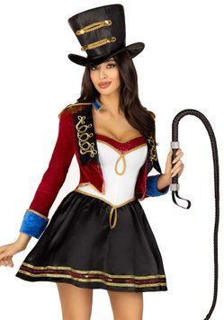 Костюм дресирувальниці Leg Avenue Ringmaster Costume S, сукня, капелюх SO9193 фото
