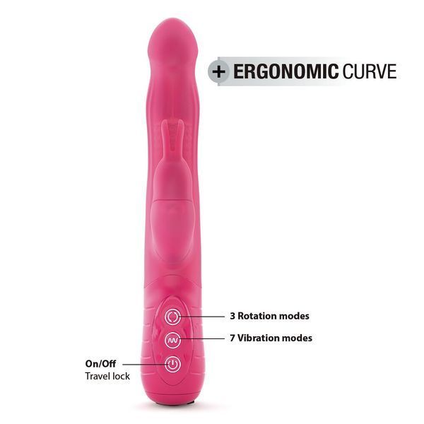 Вібратор-кролик Dorcel Baby Rabbit Magenta 2.0 з перлинним масажем і головкою, що обертається SO8680 фото