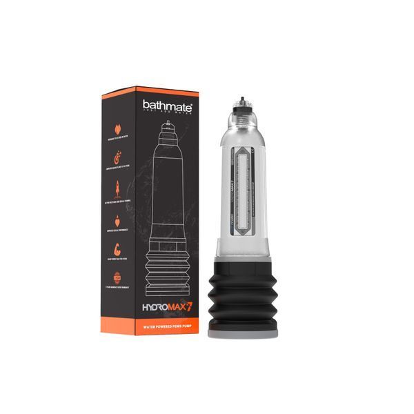 Гідропомпа Bathmate Hydromax 7 Clear, для члена довжиною від 12,5 до 18 см, діаметр до 5 см HM-30-CC фото
