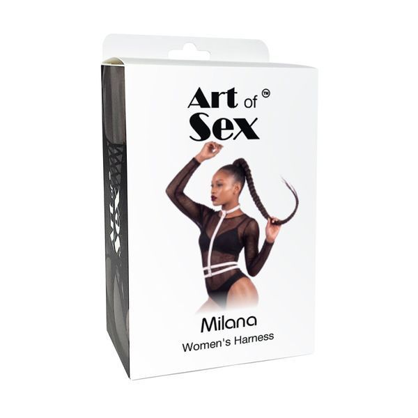 Жіноча портупея Art of Sex - Milana, екошкіра, колір червоний, розмір One Size SX4693 фото
