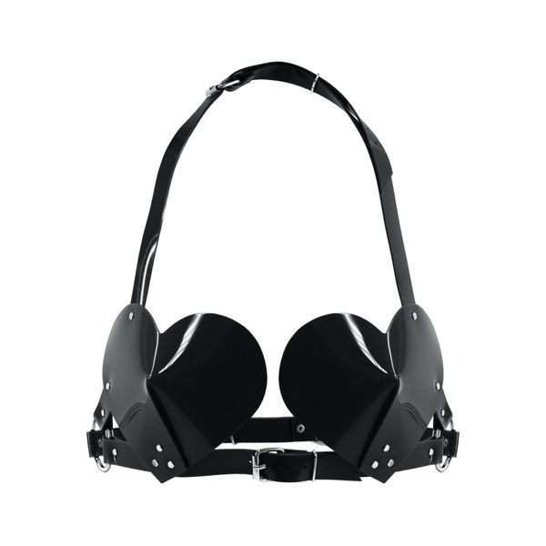 Ліф Серце Feral Feelings - Hearts Bra Black SO9308 фото