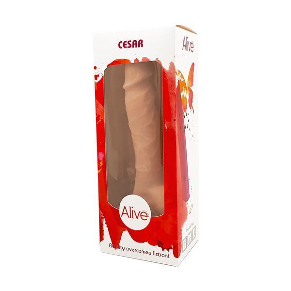 Реалістичний фалоімітатор Alive Cesar Mega Realistic, діаметр 3,5 см, FutureSkin, двошаровий, найреалістичніший AL20467 фото