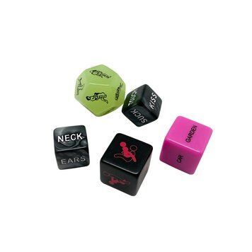 Набір кубиків Wooomy Ooo 5 Dice Set (EN): місця та пози для сексу, інтимні дії та частини тіла SO7403 фото