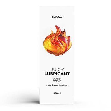 Лубрикант на водній основі Satisfyer Juicy Lubricant Warm Wave water based 300 мл SX2715 фото