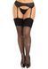Панчохи зі стразами Leg Avenue Wide Top Rhinestone Sheer Stockings, One Size, чорні, вище коліна SX1064 фото 1
