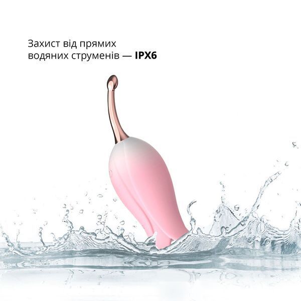 Ультразвуковий вібратор для клітора Otouch Bloom Ultrasonic Clitoris, 2 доп насадки SO9398 фото
