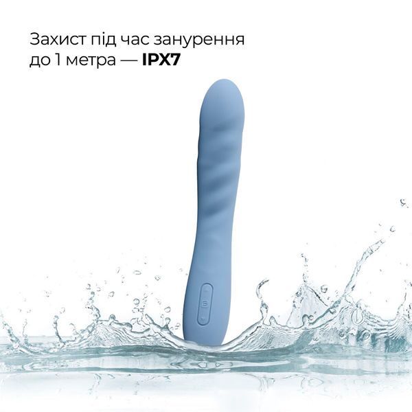 Смарт-вібратор з пульсацією Svakom Ava Neo Cornflower Blue, 15 режимів роботи, водонепроникний SO8977 фото