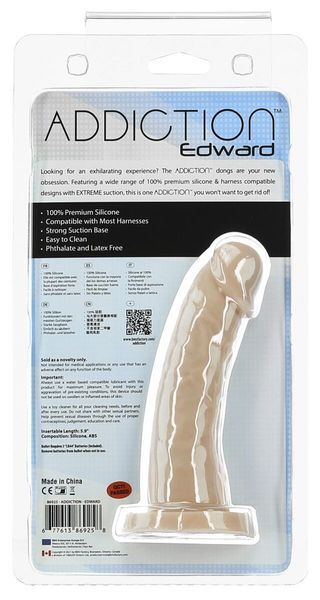 Вигнутий фалоімітатор на присосці ADDICTION &mdash; Edward 6&Prime; Curved Dong. SO5582 фото